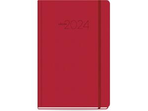 Ημερολόγιο ημερήσιο The Writing Fields All Times 320 12x17cm 2026 ημιεύκαμπτo εξώφυλλο από ματ δερματίνη κόκκινο